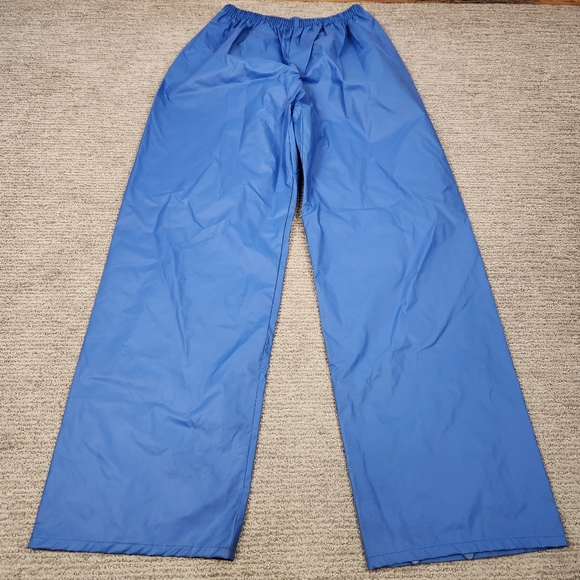 L.L. Bean Freeport, Maine Rain Suit Mens Large Blue Coat Pant Waterproof Set - Picture 10 of 14